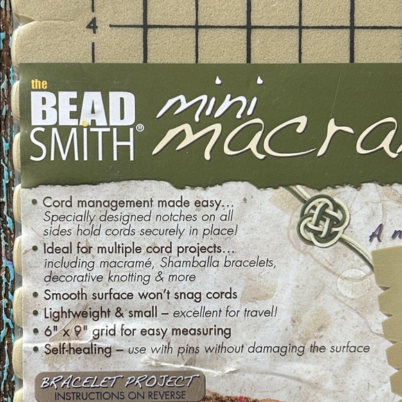 NWT the bead smith Mini Macramé Board - Cream - Picture 3 of 5